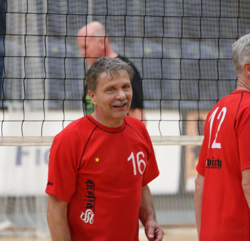 Volejbalové mužstvo superveteránů Svijany