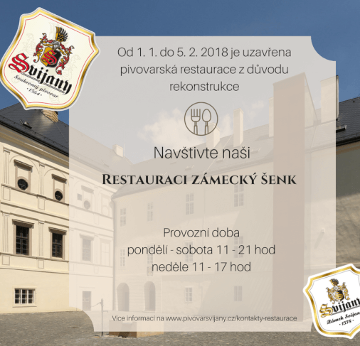 Rekonstrukce pivovarské restaurace ve Svijanech