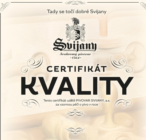 Certifikáty svijanských restaurací 2018