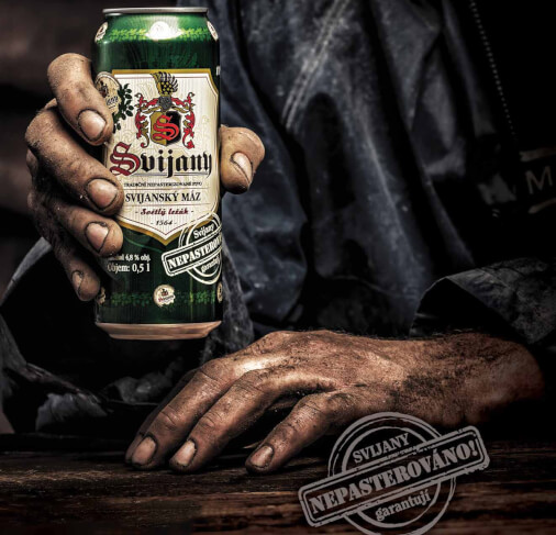 První české nepasterované pivo v plechovce 0,5l