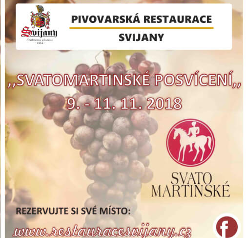 Svatomartinské posvícení v pivovarské restauraci