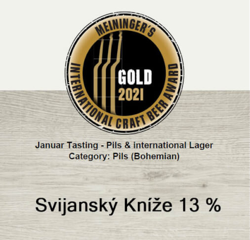 Meinningers Craft Beer Awards 2021 - ZLATO A STŘÍBRO