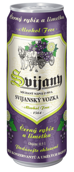Svijanský Vozka černý rybíz a limetka