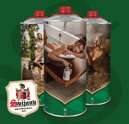 Nové 2l plechovky ve stylu svijanského kalendáře pro rok 2023